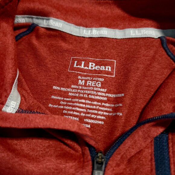 L.L. Bean Men's Quick Dry Trail Tee 1/4 Zip - Picture 4 of 6